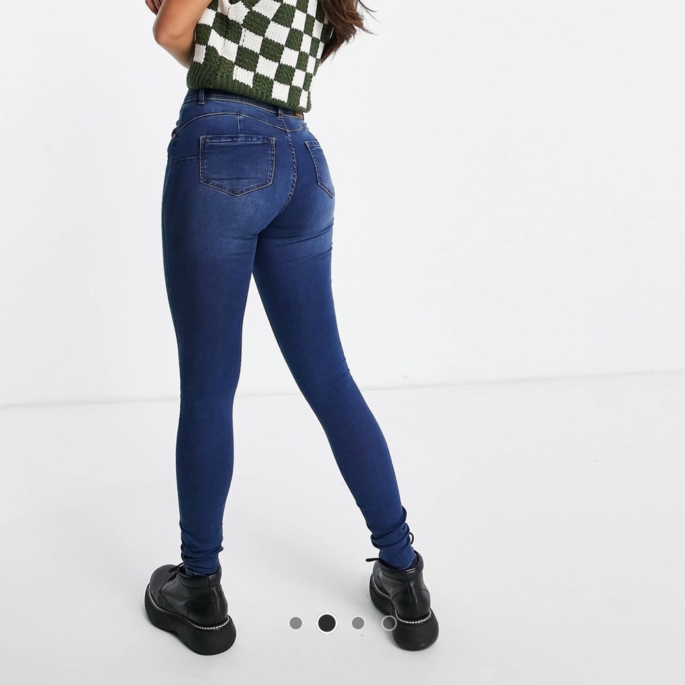 ASOS TALL High Rise Blue Women's Jeans